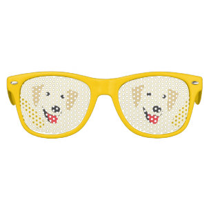 Yellow Lab Face Kids Sunglasses