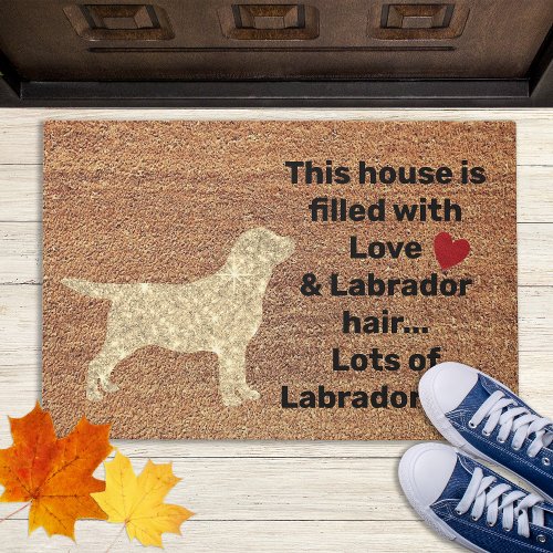 Yellow Lab Funny Dog Rustic Coir Entry Labrador Do Doormat