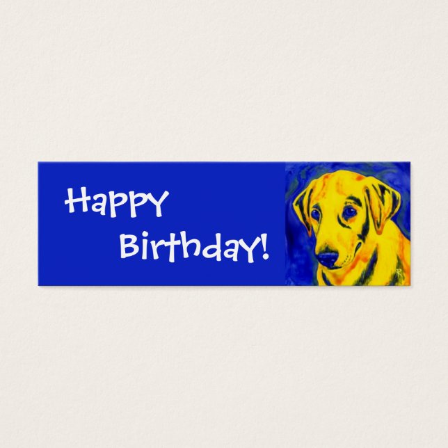 Yellow Lab - Gift Tag - "Archie" (Front)