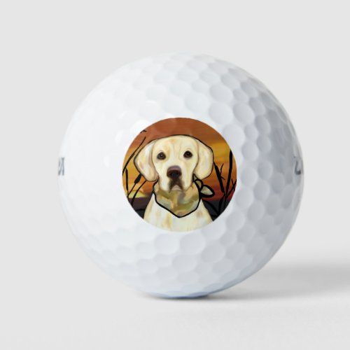 YELLOW LAB GOLF BALLS