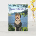 Yellow Lab in Camo Father's Day Card | Zazzle
