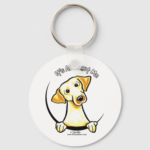 Yellow Lab Its All About Me Keychain