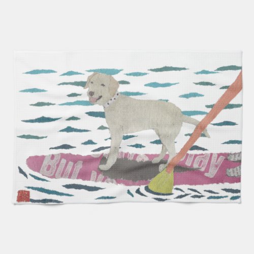Yellow Lab Labrador Retriever Beach Dog Towel