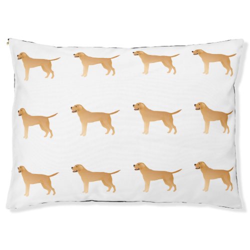 Yellow Lab _ Labrador Retriever Breed Silhouette Pet Bed