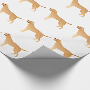 Yellow Lab - Labrador Retriever Breed Silhouette Wrapping Paper