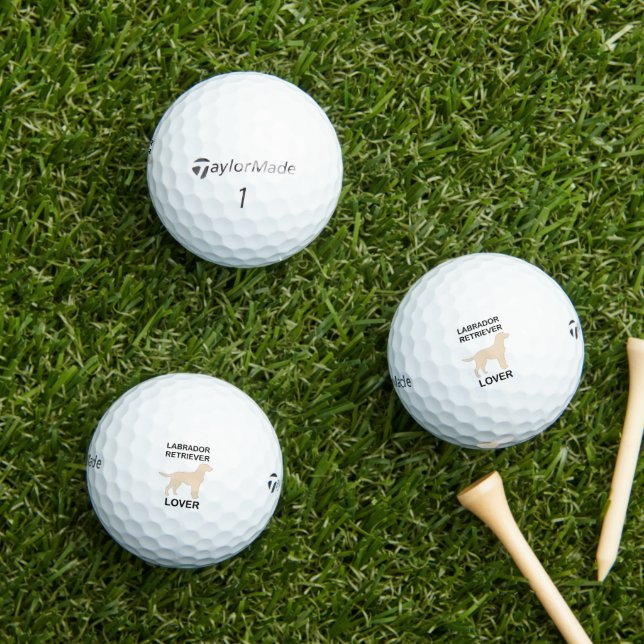 yellow lab lover golf balls (Insitu Grass)
