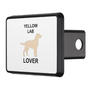 yellow lab lover hitch cover