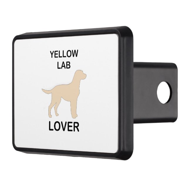 yellow lab lover hitch cover (Left)