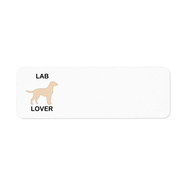 yellow lab lover label (Front)