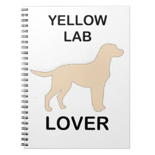 yellow lab lover notebook