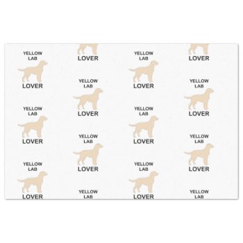 Yellow Lab Lover Tissue Paper by BreakoutTees at Zazzle