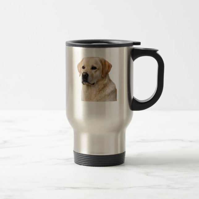 Yellow Lab Loyalty Stainless Mug (Right)