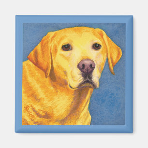 Yellow Lab Magnet - "Mixsy"