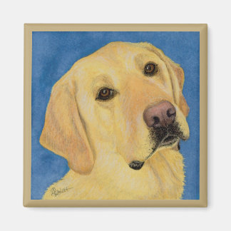 Yellow Lab Magnet - "River"