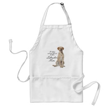 Yellow Lab Mom Apron by ForLoveofDogs at Zazzle