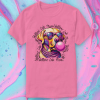Yellow Lab Mom Bubblegum Trendy Labrador Mom