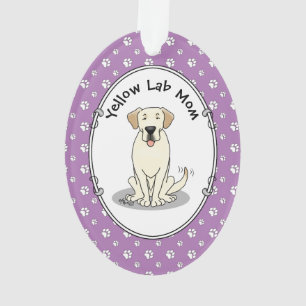 Yellow Lab Mom Labrador Retriever Mom Cute Dog Mom Ornament