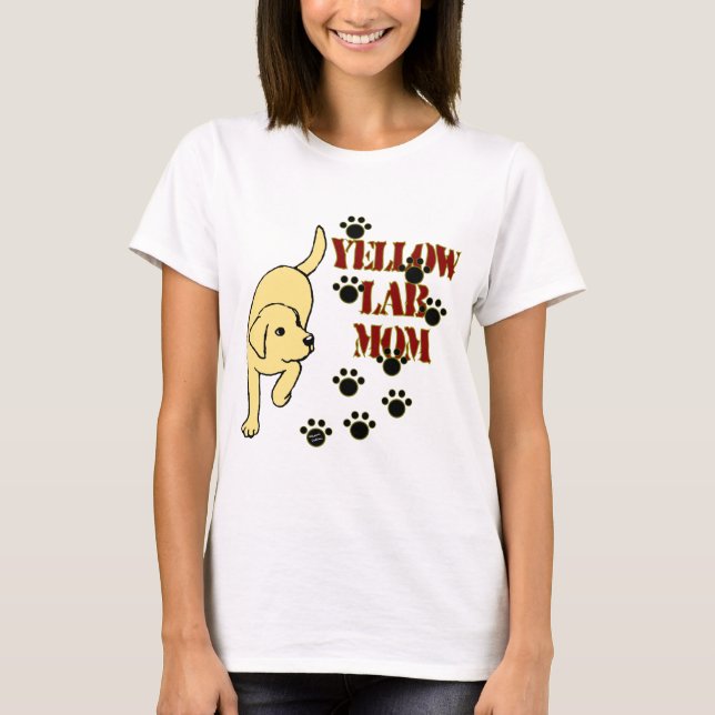 Yellow Lab Mom T-Shirt (Front)