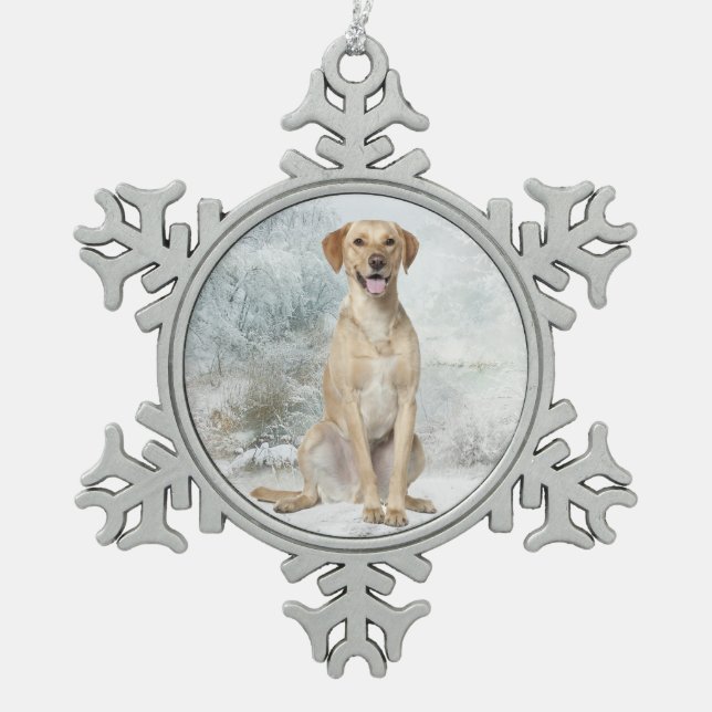Yellow Lab Ornament (Front)