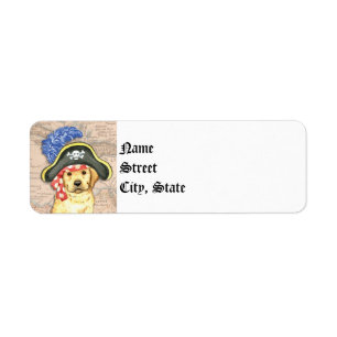 Yellow Lab Pirate Label
