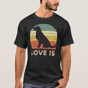 Yellow Lab Retro Vintage Labrador Retriever Dog Lo T-Shirt