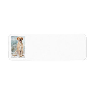 Yellow Lab Return Address Labels