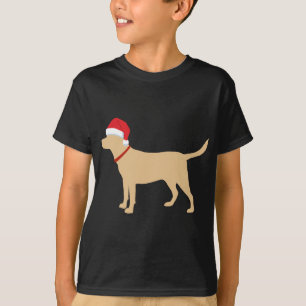 Yellow Lab Santa Hat Cute Labrador Christmas Gift T-Shirt