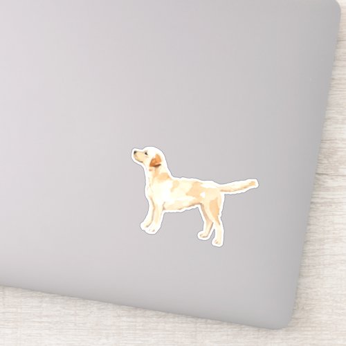 Yellow Lab Silhouette Sticker