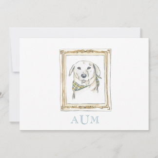 Yellow Lab Stationary Announcement