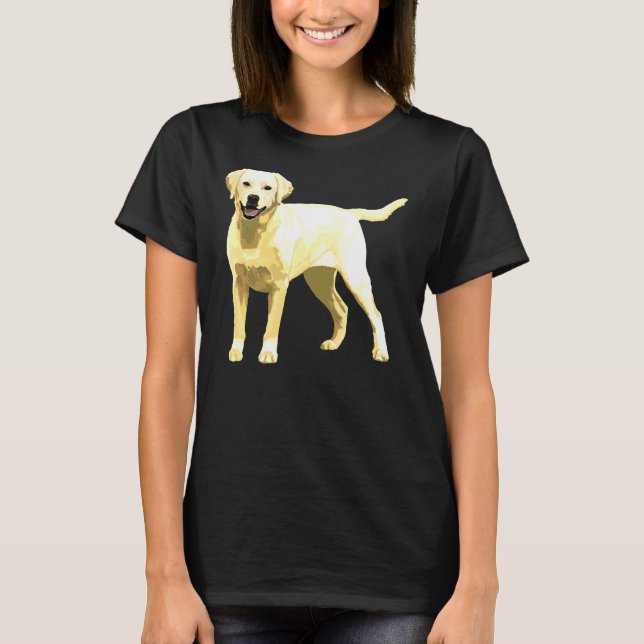 Yellow Lab Sticker T-Shirt (Front)