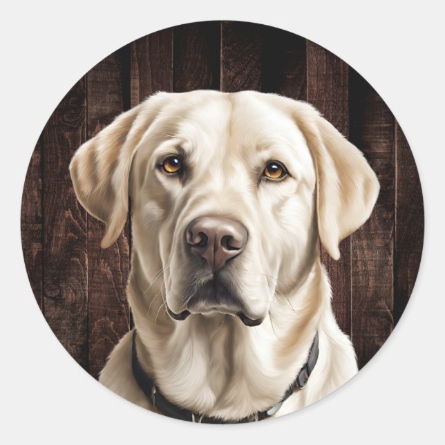  Yellow Lab  Stickers (Front)