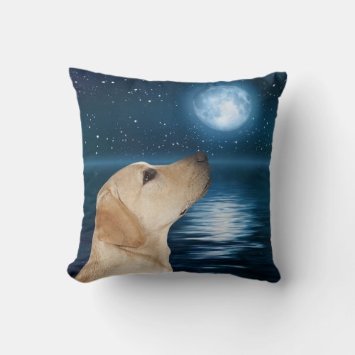 Yellow Lab Throw Pillow