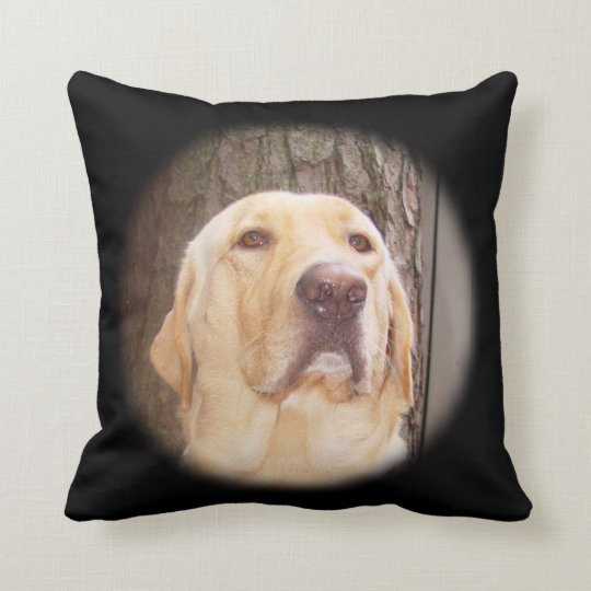 yellow lab throw pillows