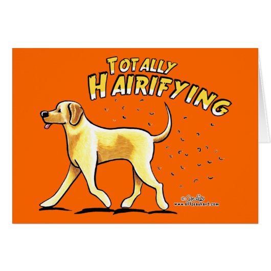 Yellow Lab Totally Hairifying Cards (Front Horizontal)