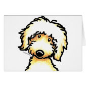 Yellow Labradoodle Art (Front Horizontal)