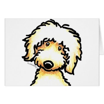 Yellow Labradoodle Art by offleashart at Zazzle