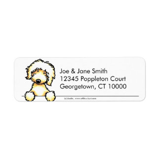 Yellow Labradoodle Clean & Simple Label
