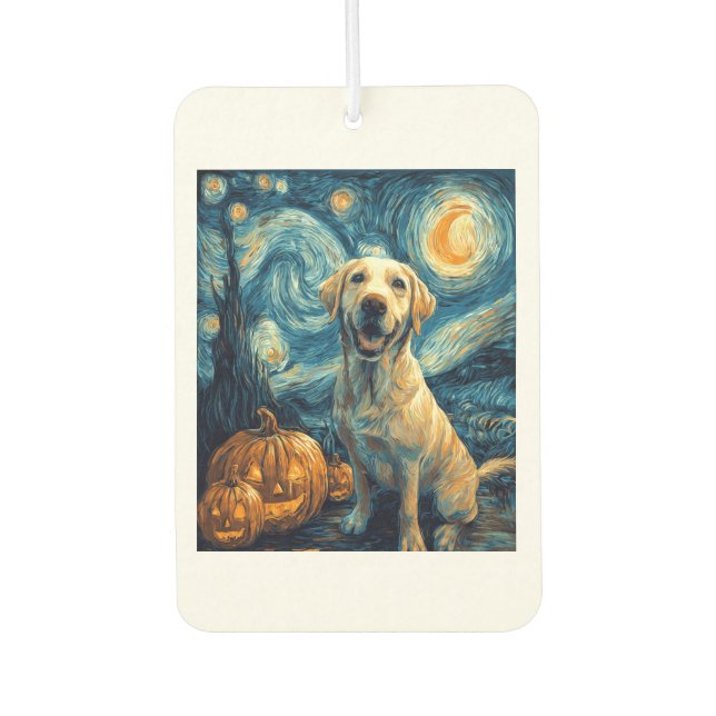 Yellow Labrador (2) Air Freshener (Front)