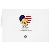 Yellow Labrador American Heart (Back Horizontal)