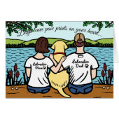 Yellow Labrador and Mom and Dad (Front Horizontal)