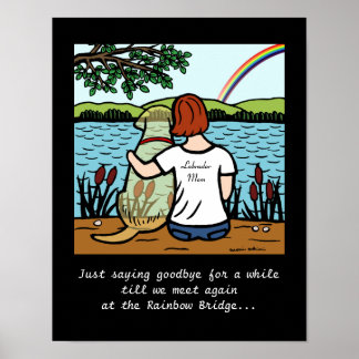Yellow Labrador Angel and Mom 2 Poster