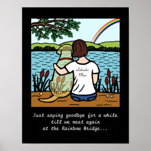 Yellow Labrador Angel and Mom 3 Poster