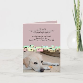 Yellow Labrador Birthday Greetings Card by malibuitalian at Zazzle