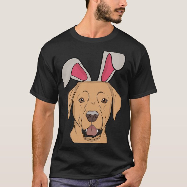 Yellow Labrador Bunny T-Shirt (Front)