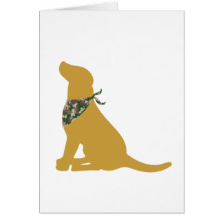 Yellow Labrador / Camo Bandana Cards