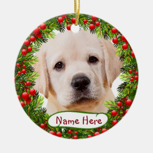 Yellow Labrador Christmas Ornament