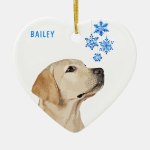 Yellow Labrador Christmas Ornament