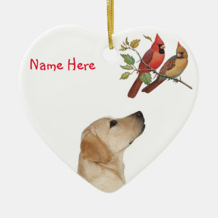 Yellow Labrador Christmas Ornament