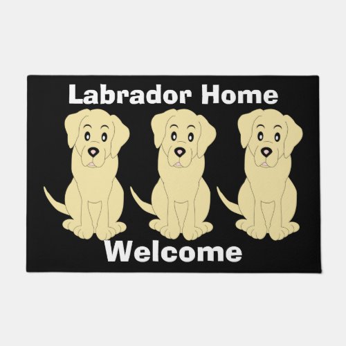 Yellow Labrador Dog Doormat