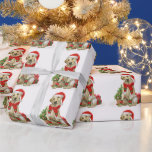 Yellow Labrador Dog Santa Festive Christmas Wrapping Paper<br><div class="desc">Add the finishing touch to your gifts this holiday season with this Merry Christmas yellow labrador retriever wrapping paper santa dog with tree, and matching decor. This yellow labrador retriever holiday wrapping paper features a watercolor dog with santa hat and a holiday tree. This yellow labrador retriever christmas wrapping paper...</div>